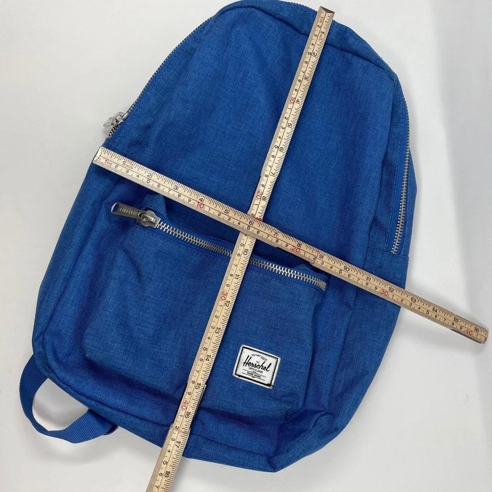 Herschel Supply Co Heritage Backpack Royal Blue Canvas Laptop Sleeve Bookbag